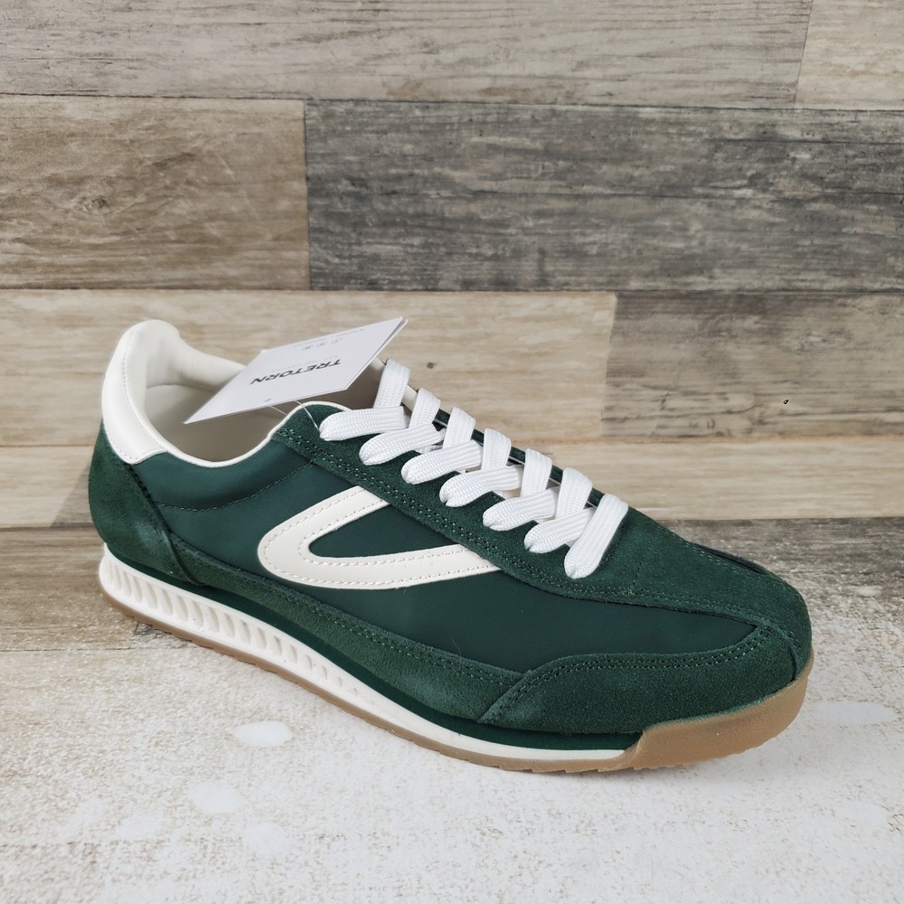 Tretorn Rawlins Womens Shoes Sz 8 M Green Round Toe Lace Up Fashion Sneakers